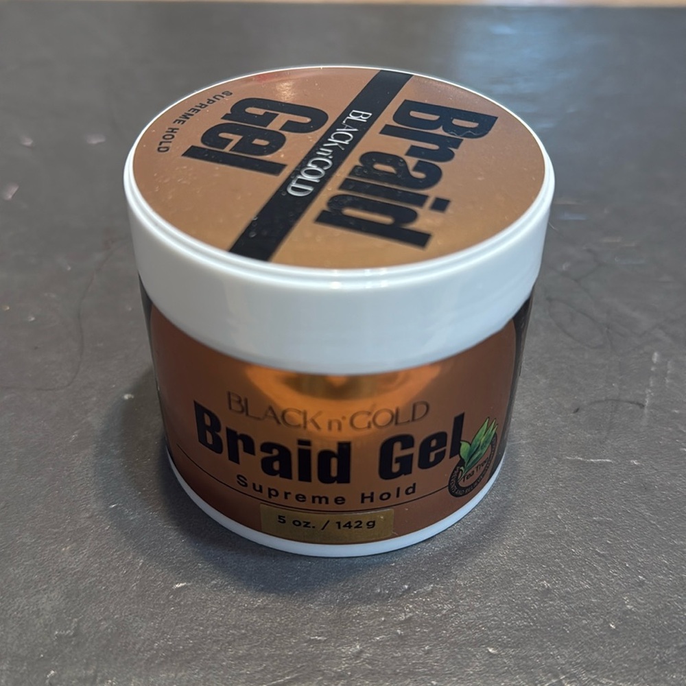 NEW- Black n gold
Braid Gel